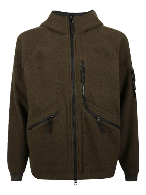 Stone Island Giacca con cappuccio, antigoccia e tasca con zip sul petto Stone Island | K2S154100060S0214V0054 MILITARY GREEN